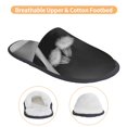 thumbnail image 3 of Fotbe Black White Fluid Sculpture Pantuflas Peludas para Mujer con Estampado, Zapatillas de Peluche, Zapatos de Invierno para Casa, Uso Interior y Exterior-Large, 3 of 8