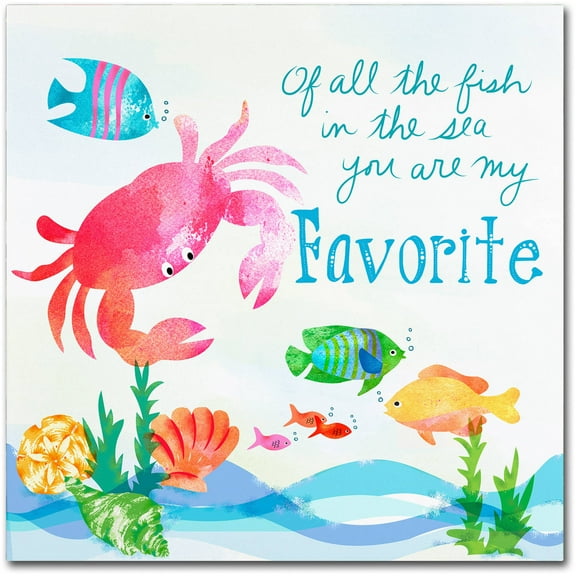 Trademark Fine Art "Crab" Canvas Art by Lisa Powell Braun