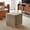 Multi-color, variant on Tilden 17" Square Performance Velvet Upholstered Ottoman in Rust Natural