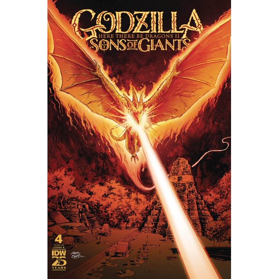Godzilla Here There Be Dragons Ii Sons Of Giants #4 Cvr B Idw-prh Comic Book
