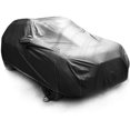 thumbnail image 1 of Car Cover All Weather Waterproof Dust Rain Resistant Rain Protection for Cooper R55 R56 F56 Clubman Countryman (Black) (Two-Door), 1 of 6