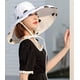 thumbnail image 3 of Sombrero de sol para mujer con ala ancha UPF 50+, sombrero de verano plegable, gorra de playa flexible para mujer Ormromra WMZL-1354-3, 3 of 4