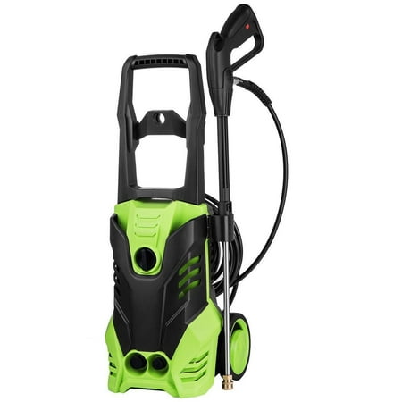 2200 PSI Electric Pressure Washer 1800W Rolling Wheels High Pressure Professional Washer Cleaner Machine with 5 Quick-Connect Spray