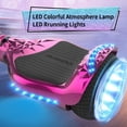 thumbnail image 2 of HOVERSTAR Crystal Light Wheel Hoverboard, 6.5 inch New Version Bluetooth Hover Board, Chrome and Design Color Self-Balance Electric Scooter, 2 of 5