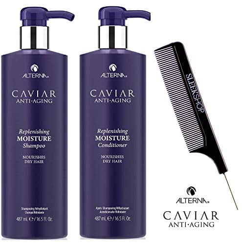 Alterna CAVIAR Anti-Aging REPLENISHING MOISTURE Shampoo Conditioner DUO - 33.8 oz / 1000 DUO KIT pumps - Walmart.com