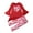 Red, variant on Toddler Baby Girl Sets 2 Piece Outfits Valentine's Day Children's Girl's Clothing Trumpet Sleeve Top Pants Pattern Two-piece Set For Every Holiday Legging Set 2
