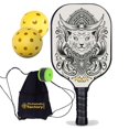 thumbnail image 1 of Pickleball Factory PB0003-12-G Pickleball Rackets - Egyptian Cat Level Up Pickleball, Pickleball Paddles for Intermediate Players, Glassfiber Graphite, 1 of 1