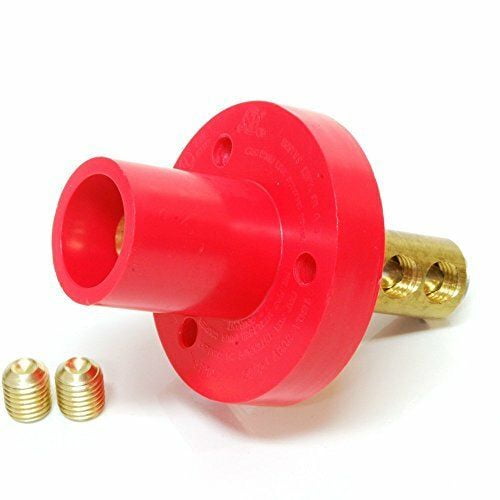 Marinco-CLMMR2-C-CLM Srs Pnl Mnts Num8-2AWG DbleSetScrewMaleRed(C)-(Pk of 1)