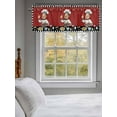 thumbnail image 3 of Chef Valances for Windows, Rod Pocket Kitchen Valance Curtains - Soft & Washable Small Window Treatment for Living Room,&nbsp;Bathroom, Buffalo Plaid Black Red , 42x12 Inch, 1 Panel, 3 of 9
