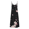 thumbnail image 5 of Fatuov Womens Sleeveless Maxi Dress Plus Size Round Neck Flowy Floral Print Comfortable Tank Dress for Travel Summer Loose Dress Multicolor XL, 5 of 5