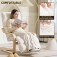 thumbnail image 4 of HOMCOM Fauteuil d'Appoint Moderne avec Repose-Pieds, Fauteuil Rembourré Confortable, 4 of 10