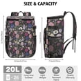thumbnail image 3 of Travel Cooler Bag - Pioneer Flower Floral Print Pattern Camping Beer Cooler Backpack with Bottle Opener- Waterproof Insulated Picnic Backpacks - Cooler Bag for Beach, 3 of 6