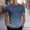 Blue, variant on Oalirro Men's Striped Short Sleeve T-Shirt, Crew Neck Casual Top, Stylish Design for Everyday & Outdoor Activities