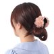 thumbnail image 2 of Ofertas Únicas 1 Pc Pinza de Pelo de Rosa de Moda para Mujeres 3.35"x3.15"x2.76" Rosa, 2 of 5
