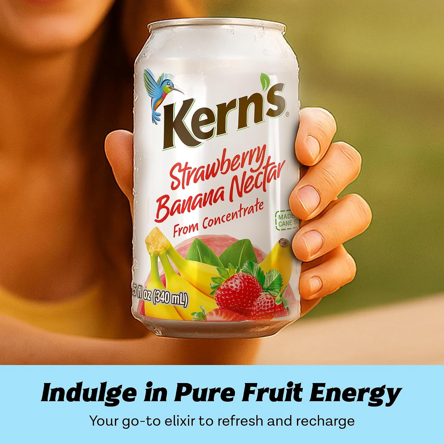 (8 pack) Kern’s Strawberry Banana Juice Nectar, 11.5 fl oz