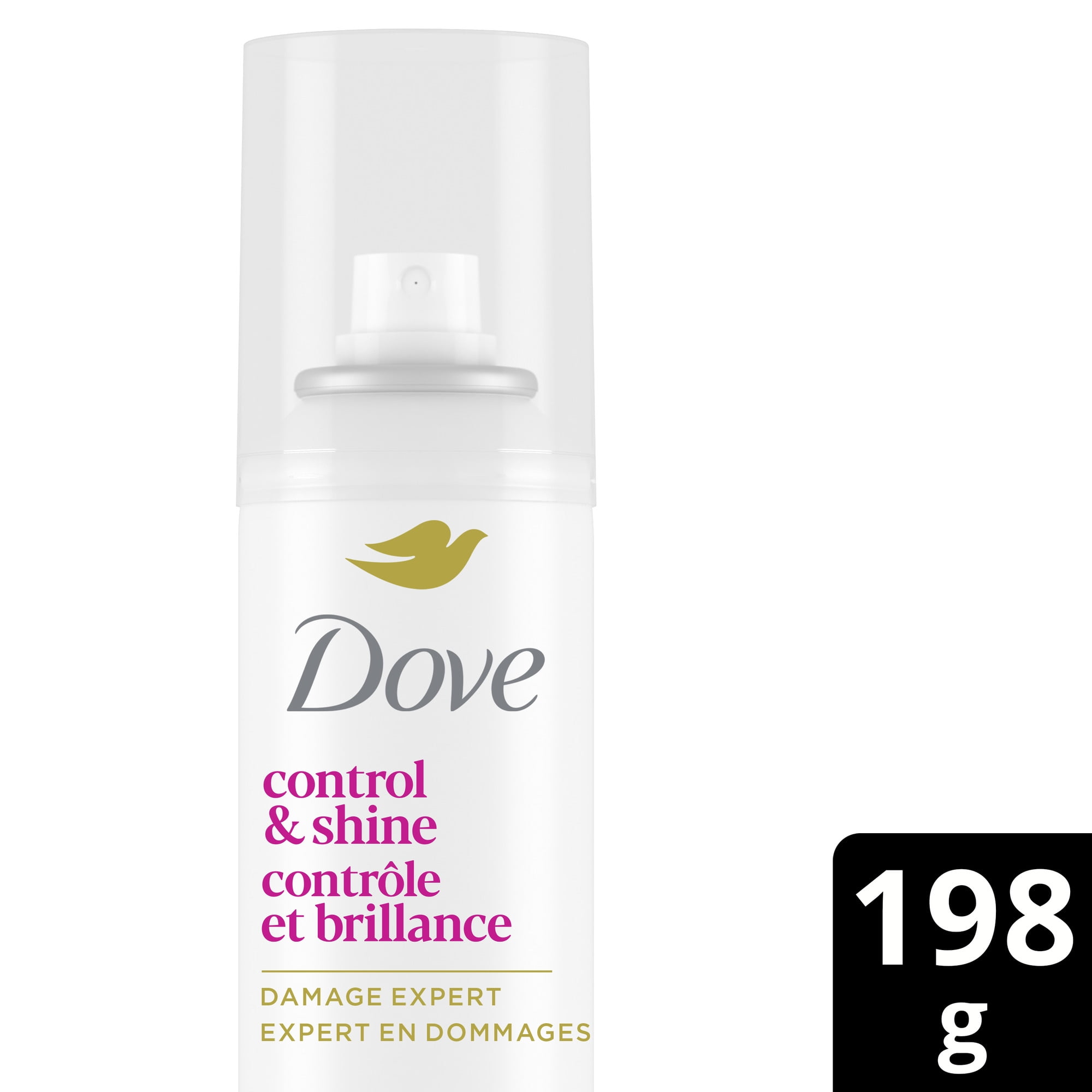 Dove Fixatif Contrôle et Brillance Inodore 24 H de Tenue Extra, 198 g