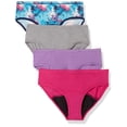 thumbnail image 1 of Hanes Culottes pour Fille, Hipster Confort, Culottes Menstruelles à Protection Modérée, Lot de 4, 14, 1 of 6