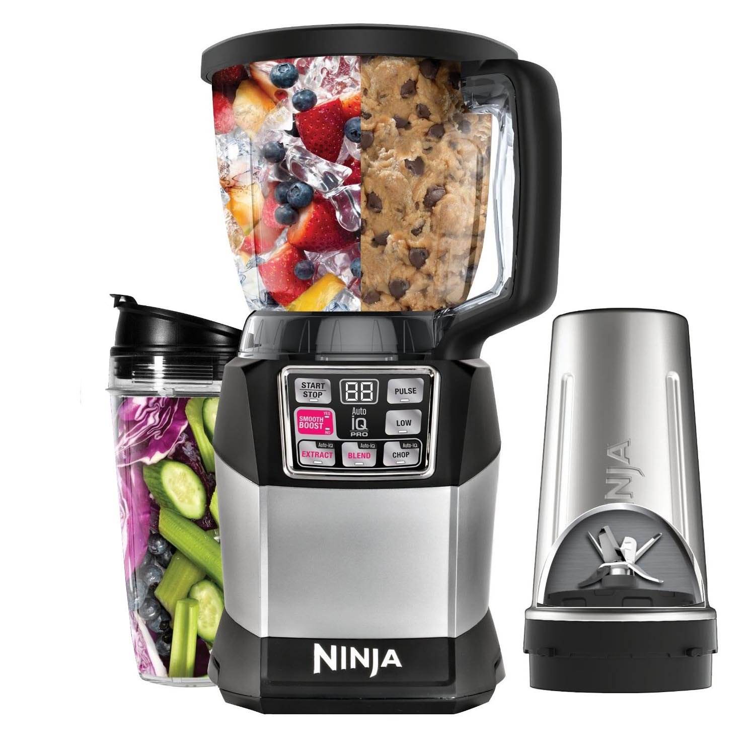 Ninja Auto-iQ Pro Extractor Single Serve Blender with Recipes