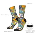 thumbnail image 2 of Yiaed Hawaiian Style Print Great elasticity Crew Socks Sports socks for Men and Women, 2 of 5
