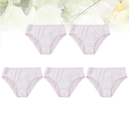 HEMOTON 5 Pcs Disposable Cotton Underwear Post Baby Panty Wicking Women s Panties Maternity