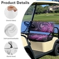 thumbnail image 6 of HUAICONG Purple Butterfly Spiral Design Universal Golf Cart Seat Cover for EZGO EZGO TXT, Non-Slip Seat Cover Towel Blanket Golf Cart Seat Blanket, 6 of 7