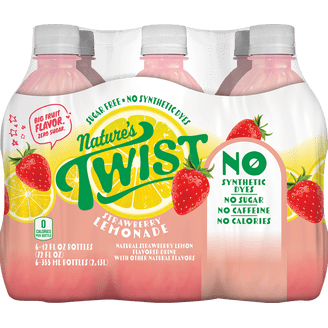 Nature's Twist Caffeine-Free Sugar-Free Strawberry Lemon Juice