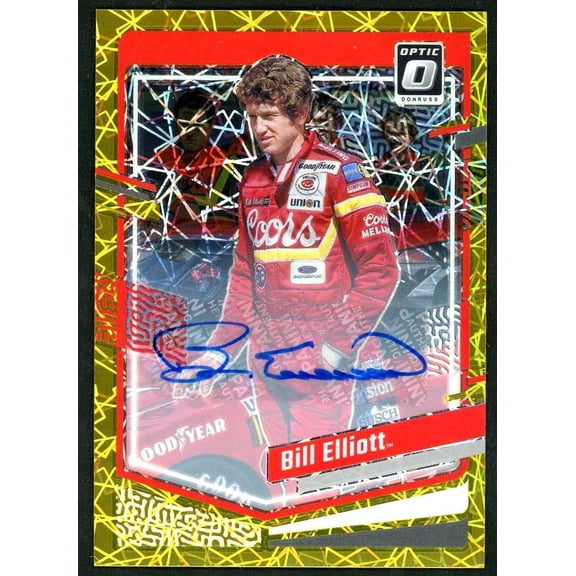 2024 Panini Donruss 66 Bill Elliott Prizm /10 VG Auto