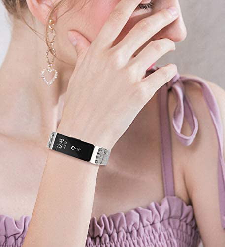 Fitbit Inspire HR Band Fancy Elastic Stretchy Soft Fabric Bracelet Women Girls 