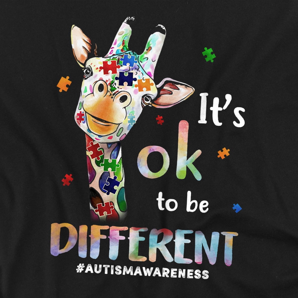 Autism Awareness Giraffe Unisex Graphic Tee For Men & Women