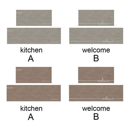 

2pcs Water Absorbing Modern Rug Multifunction Fatigue Kitchen Mat