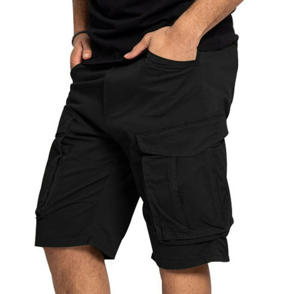 Weiqiqre Mens Cargo Shorts Casual Flap Pocket Cargo Jorts Straight Leg Denim Jeans Shorts