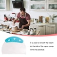 thumbnail image 4 of Wosthever Pastel cuchillo cortador crema decorativa plástico raspador tortas Irregular raspadores utensilios decoración para hornear herramientas Cocina y Comedor 3.38g Wosthever HA080605-03, 4 of 6