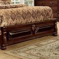 thumbnail image 4 of Bowery Hill Traditional Solid Wood Panel Queen Bed in Brown Cherry, 4 of 6