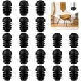 thumbnail image 1 of Tapa para patas de silla 50 piezas Tapa de tubo para silla con extremo redondo Protección para patas de silla Tapa de entrada redonda para patas de silla para proteger muebles 19 mm, 1 of 7