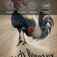 thumbnail image 6 of Early Rooster Cloth Napkins, Brown Spring Farmhouse Vintage Chicken Washable and Reusable Dinner Napkins Set of 2, Table Napkin for Kitchen Party Birthday Wedding Hotel Housewarming 20"x20", 6 of 9
