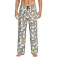 thumbnail image 2 of Goofa Cute Rabbit Printed Soft Pajama Pants for Men, Wide Leg Comfy Casual Lounge Yoga Pants-X-Large, 2 of 9