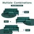 thumbnail image 6 of Convertible Sectional Sofa Couch, Modern L-Shaped Couch 3-Seat Sofa, Reversible Sectional, Dark Green, 6 of 6