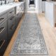thumbnail image 1 of Alfombra para pasillo Kuta Oriental, lavable, 80 x 365 cm, color gris, 1 of 5