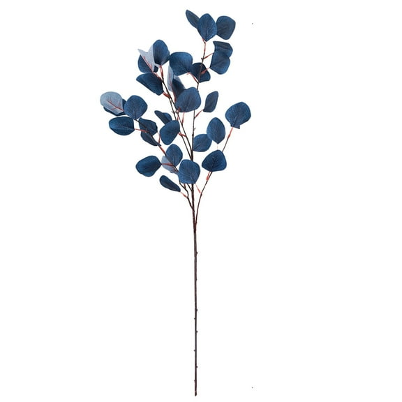 Souew Eucalyptus leaf artificial branches blue, Lifelike Artificial Leaves Decor: Realistic Greenery Stems For Wedding And Home Centerpiece Arrangements