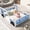 Blue, variant on Danniu Full Size Car Bed, Classic Car-Shaped Platform Bed with Wheels, Wood Full Montessori Floor Bed Frame for Boy Girls, Lightning McQueen Bed (Blue+Black)