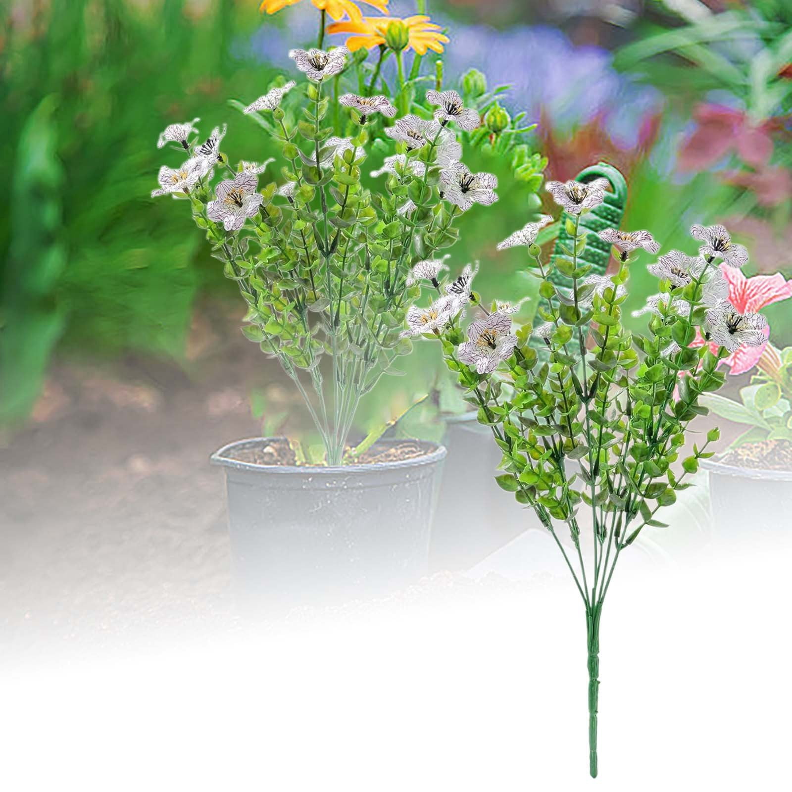 UV Resistant Artificial Flowers Outdoor - & Wildflowers for Garden, Porch & Window Box Decor - No Fade Flowers for All Season Decoration