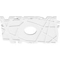 thumbnail image 2 of 28"W x 18 5/8"H x 6"ID x 9 3/4"C x 1"P Novo Architectural Grade PVC Contemporary Ceiling Medallion, 2 of 11