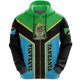 thumbnail image 3 of Sudadera con capucha y cremallera con estampado 3D de la bandera de Tanzania, ropa africana, ropa de calle unisex, chaqueta informal de gran tamaño, chándales, jerséis, 3 of 5