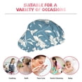 thumbnail image 6 of KLL Lilies Flowers Pattern Shower Cap & Bath Cap for Women,Reversible Oversized Waterproof Shower Caps for all Hair Lengths,Elastic Reusable Bathing Hair Cap, 6 of 6