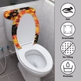 thumbnail image 4 of HELLHERO Cat and Maple leaves Toilet Covers Set of 2 Pieces Soft Lid Cover Set for Toilet Elastic Installation Bathroom Supplies, 4 of 8