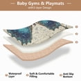 thumbnail image 5 of WOBOGO Royal Blue Butterfly Baby Playmats Extra Large Waterproof Rollable Activity Pads for Toddlers 50×50inch, 5 of 7