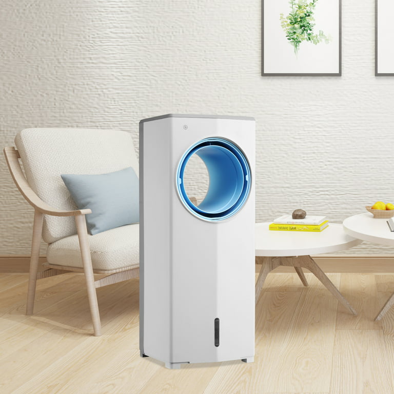 Timer Evaporative 2 Tower 12 Ice Ainfox Portable Hour Water Cooling Air 1 Fan, Cooler Humidification, with Remote Quiet Air Air-Cooling Conditioner Control, Box Ways Filling, In 3 with 3 Bladeless Fan