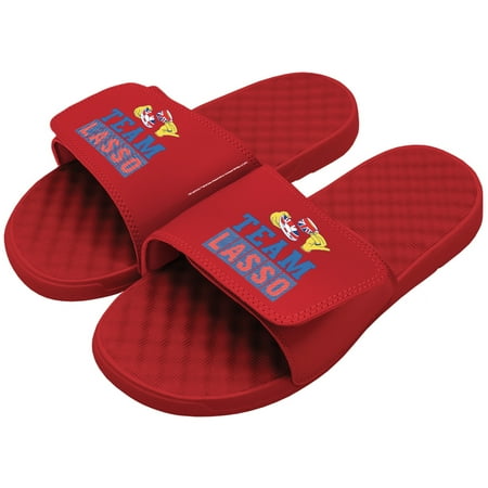 

Men s ISlide Red Ted Lasso Stacked Slide Sandals