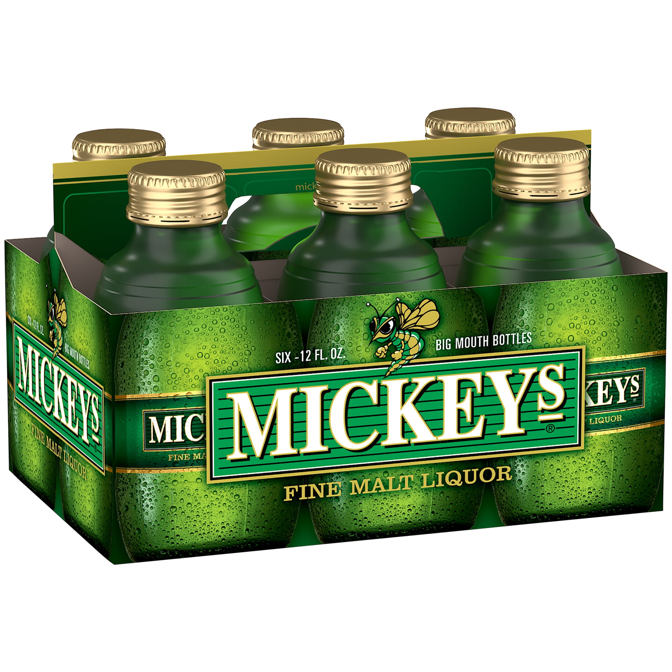 Mickey's Beer, 6 Pack, 12 fl oz Glass Bottles, 5.6% ABV
