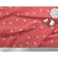 thumbnail image 2 of Soimoi Orange Rayon Fabric Heart & Love Text Printed Craft Fabric by the Yard 56 Inch Wide, 2 of 5